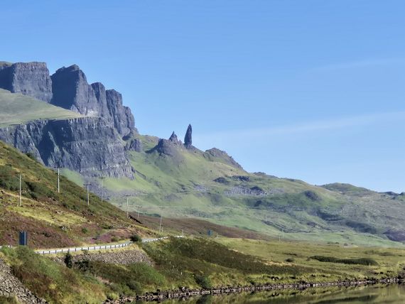 The Quiraing on the Trotternish Peninsula The spectacular land form of the Quiraing results from ancient volcanic activity.