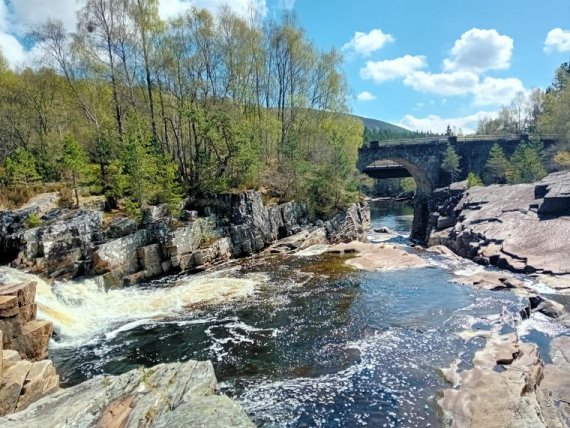 Silver Bridge, Garve Silver Bridge on the Blackwater River near Garve.